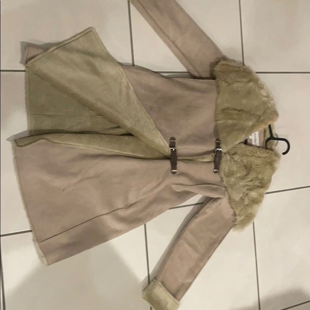 Barely used Calvin Klein furry coat